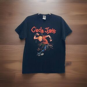 Circle Jerks T-Shirt - Skank Man Rock N Roll Music Band Black Tee Shirt M Medium